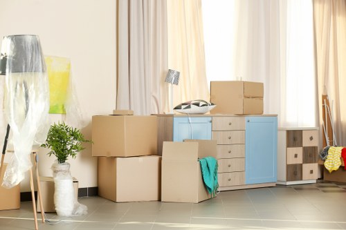 Risk assessment checklist and moving tools prepared before relocation