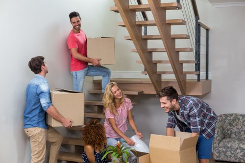 Careful packing of fragile items for a Soho move