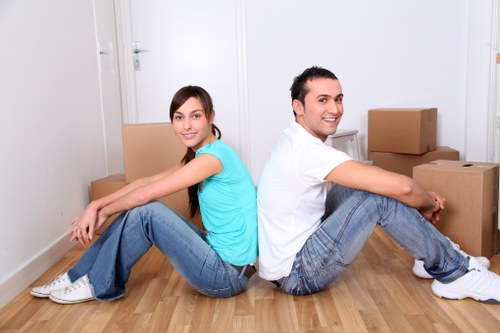 Office relocation items and equipment ready for commercial removals in Soho