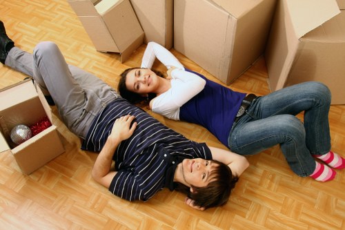 Upper-floor office relocation setup in a Soho commercial building