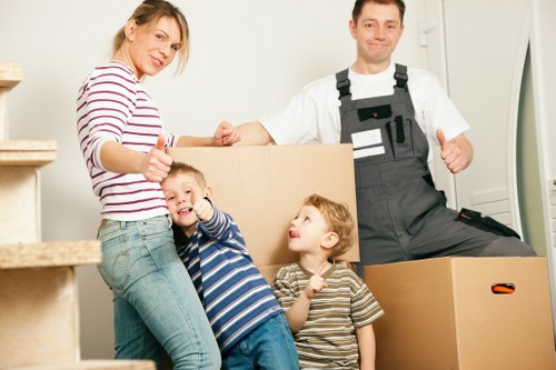 Packing and furniture protection for a central London move